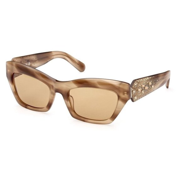 Swarovski Accessories - Swarovski Sunglasses Brown Crystals Gold Tone SK0381-47E Women's BNIB $339